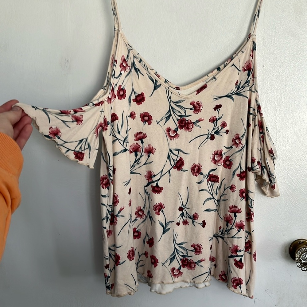 Open shoulder blouse